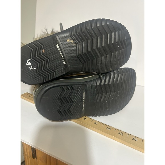 Sorel Joan of Arctic Waterproof Winter Snow Boots Gray Suede Faux Fur Size 6 - Picture 7 of 12